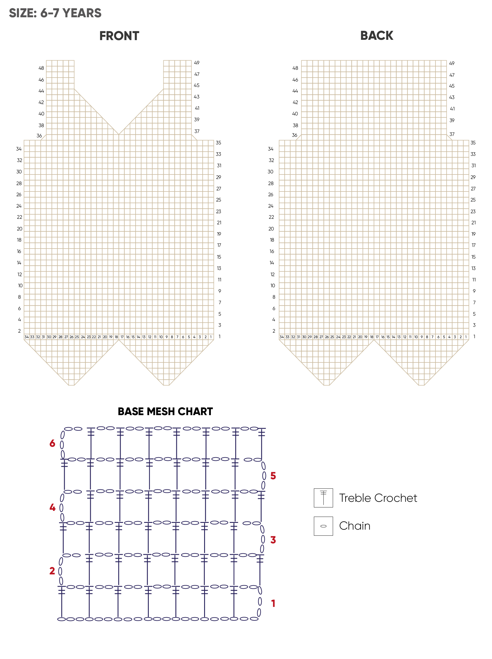 Filet crochet beach dress base mesh chart, Alize Cotton Gold
